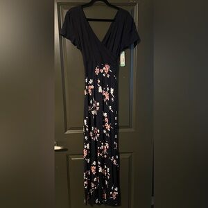 NWT 41 Hawthorne Maxi Dress Size L Keyhole Back